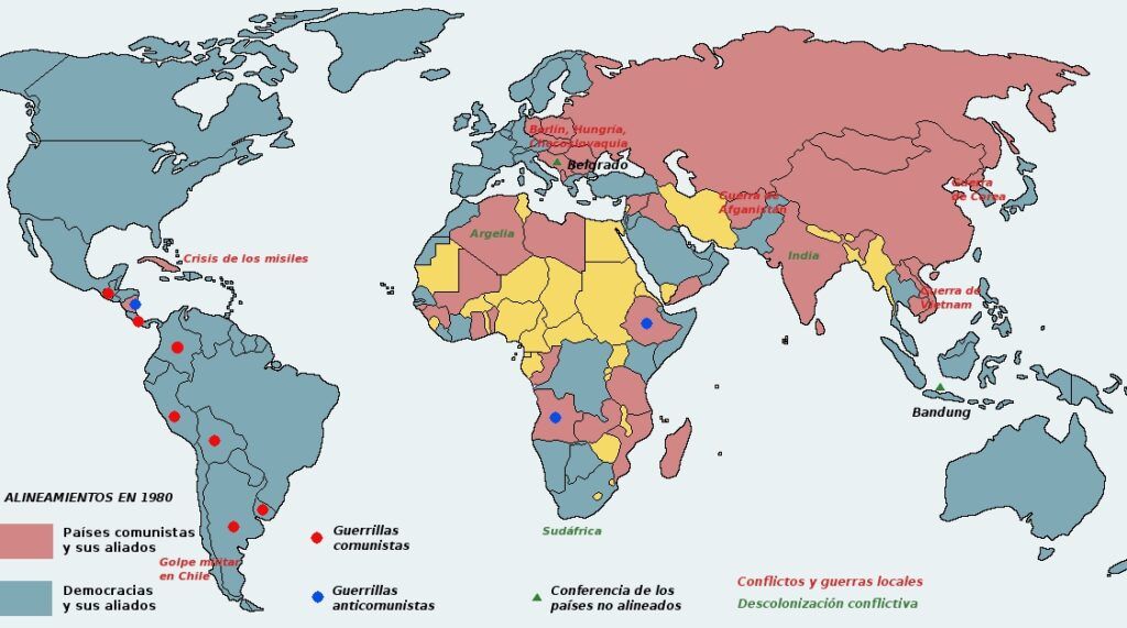 Mapa de la Guerra Fria